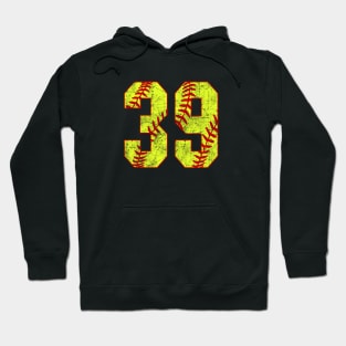 Fastpitch Softball Number 39 #39 Softball Shirt Jersey Uniform Favorite Player Biggest Fan Hoodie